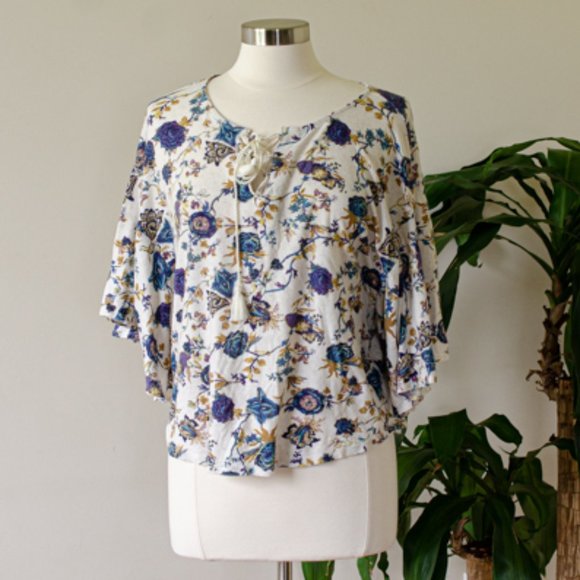 Lucky Brand Tops Lucky Brand Boho Floral Top M Poshmark